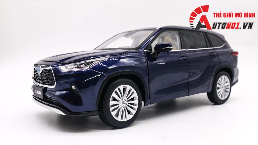 MÔ HÌNH XE TOYOTA HIGHLANDER 2021 1:18 PAUDI 8067