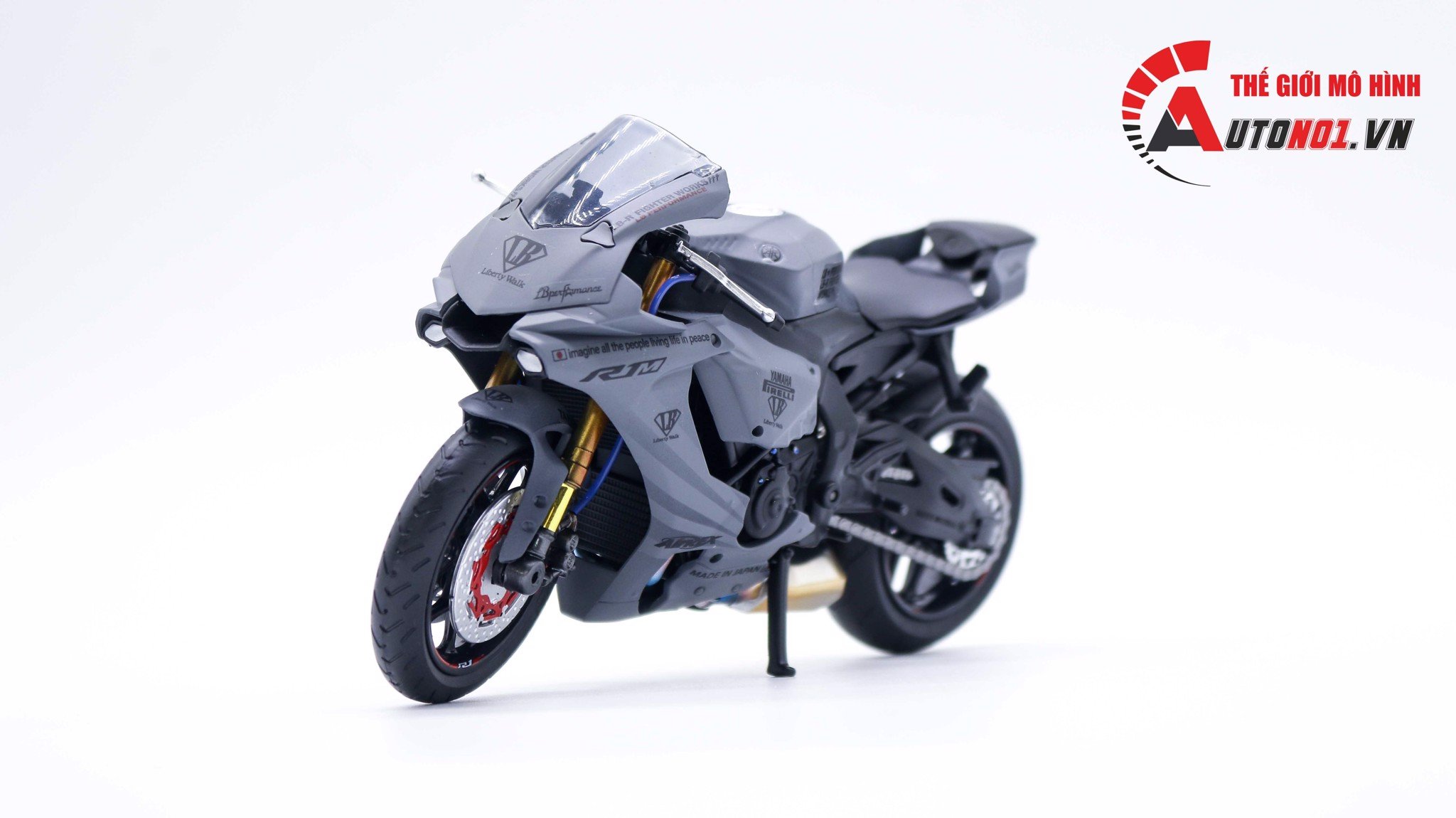  Mô hình xe độ Yamaha R1m Liberty Walk 1:12 Autono1 MSZ D028A 