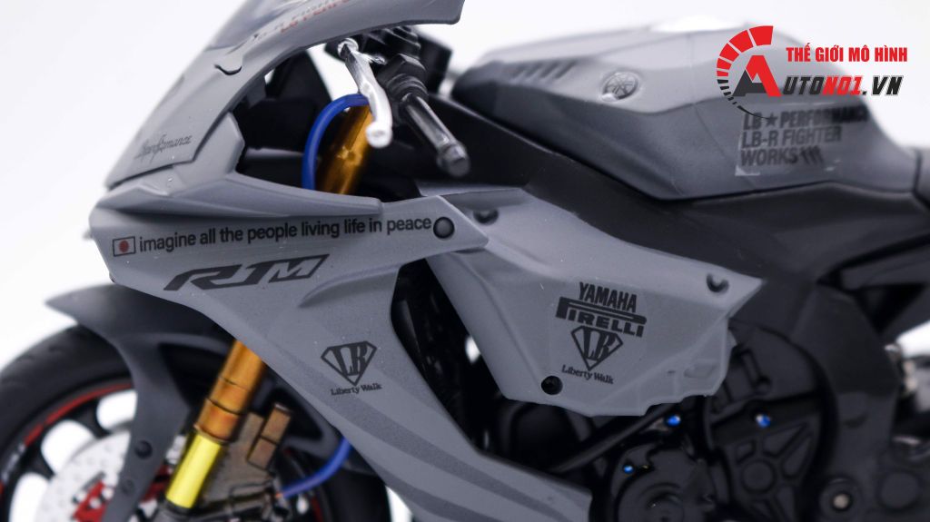 MÔ HÌNH XE ĐỘ YAMAHA R1M LIBERTY WALK 1:12 AUTONO1 D028