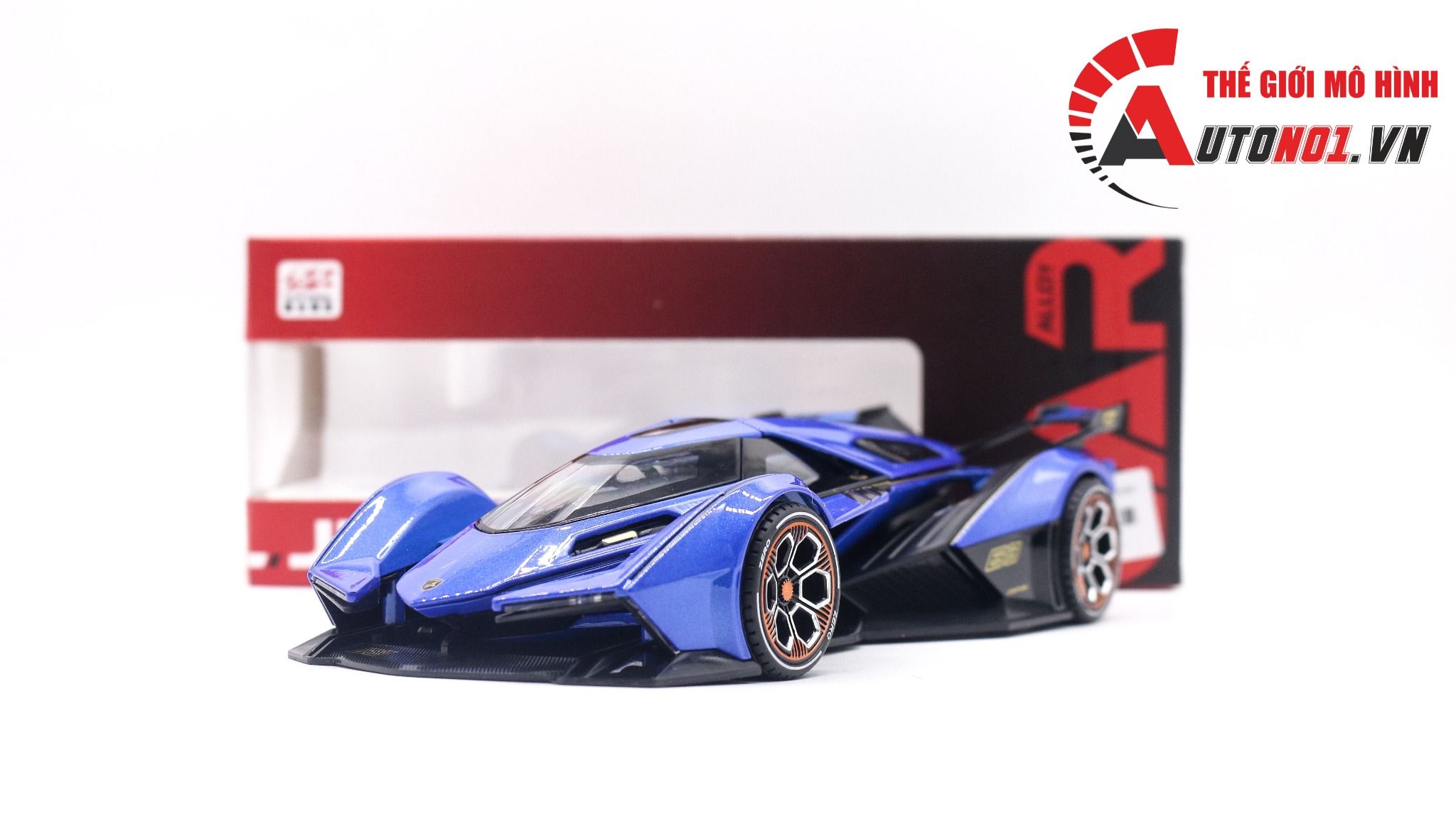  Mô hình xe Lamborghini V12 Vision Gran Turismo full open 1:22 Jiaye model VB24203 8071 