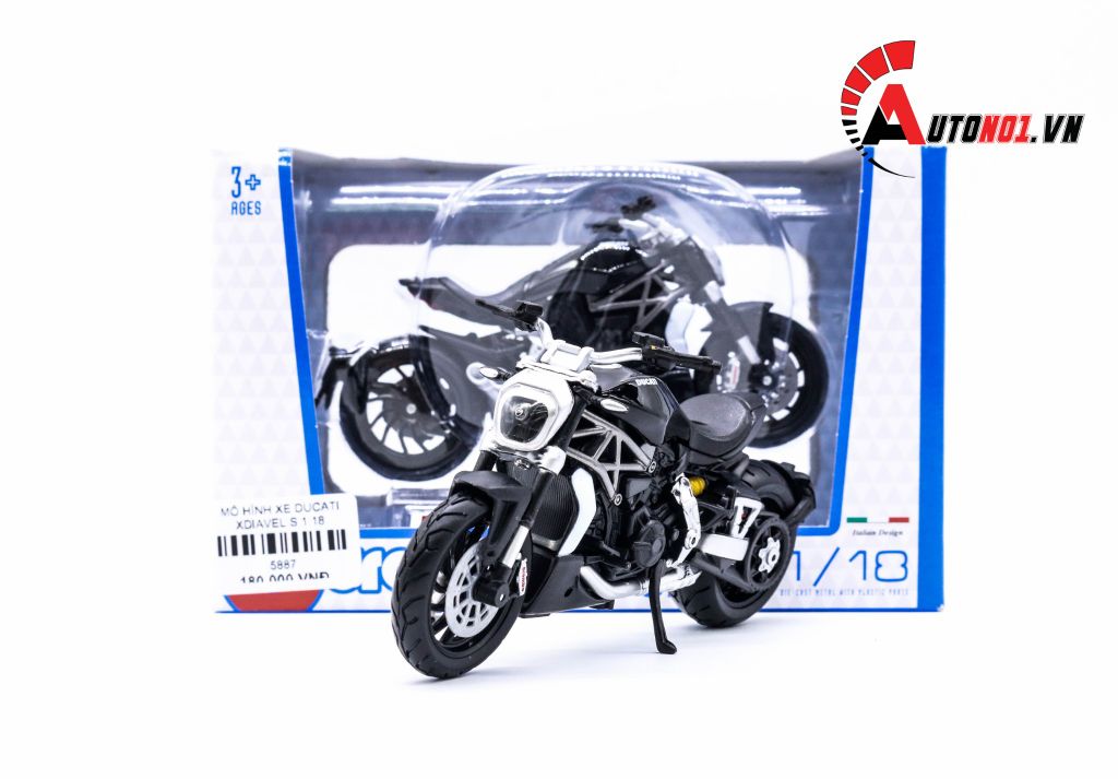 MÔ HÌNH XE DUCATI XDIAVEL S 1:18 BBURAGO 5887