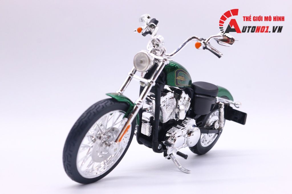 MÔ HÌNH XE HARLEY DAVIDSON 2013 XL1200V SEVENTY-TWO GREEN 1:12 MAISTO 7071