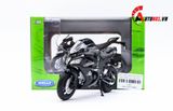  Mô hình xe Kawasaki Ninja ZX 10RR 2017 black 1:18 Welly 5547 