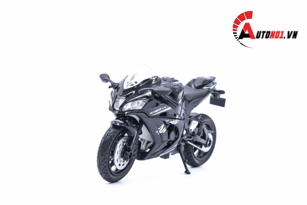 MÔ HÌNH XE KAWASAKI NINJA ZX 10RR 2017 BLACK 1:18 WELLY 5547