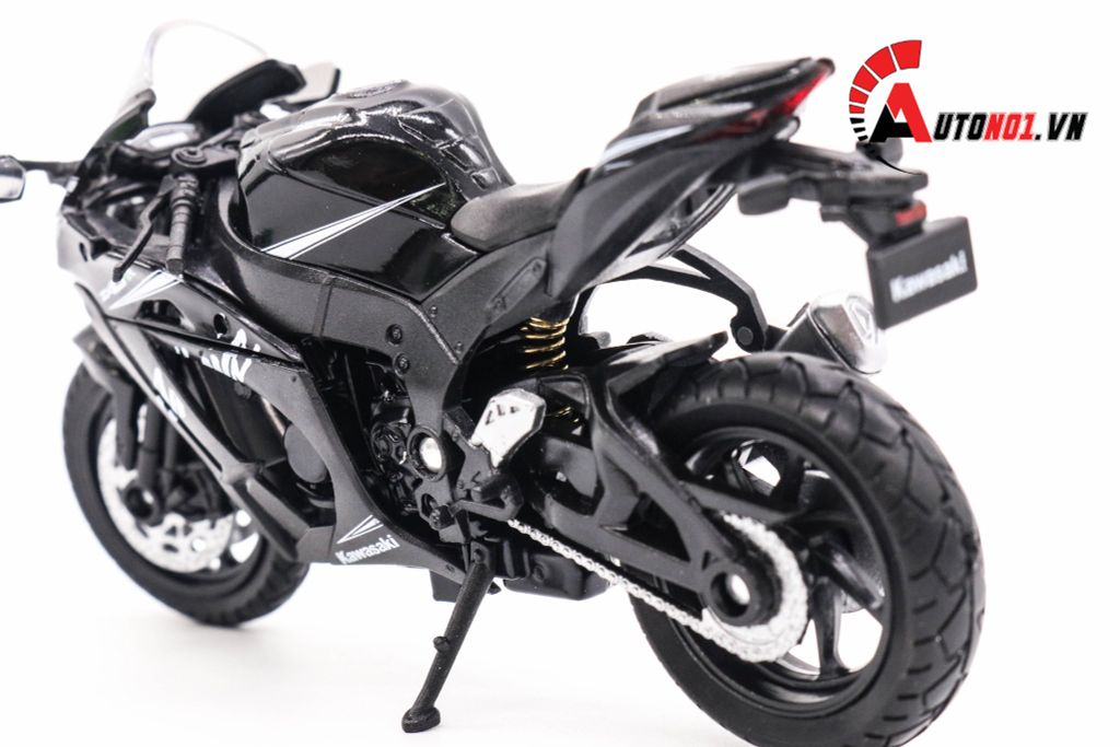 MÔ HÌNH XE KAWASAKI NINJA ZX 10RR 2017 BLACK 1:18 WELLY 5547