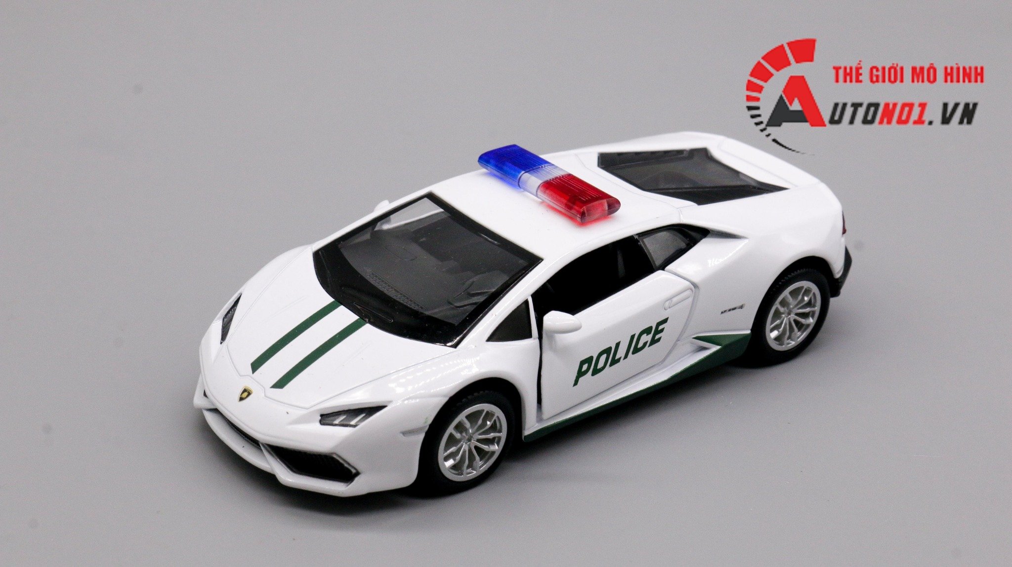  Mô hình xe Lamborghini Huracan Coupe Police Dubai 1:36 Alloy 7920 