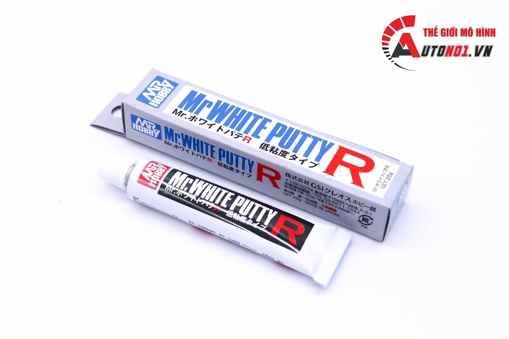  Tuýp trám khe ráp mô hình loại mịn white putty r Mr.Hobby s001 