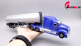  Mô hình xe tải thùng nhiên liệu 1:50 huayi alloy 7647 