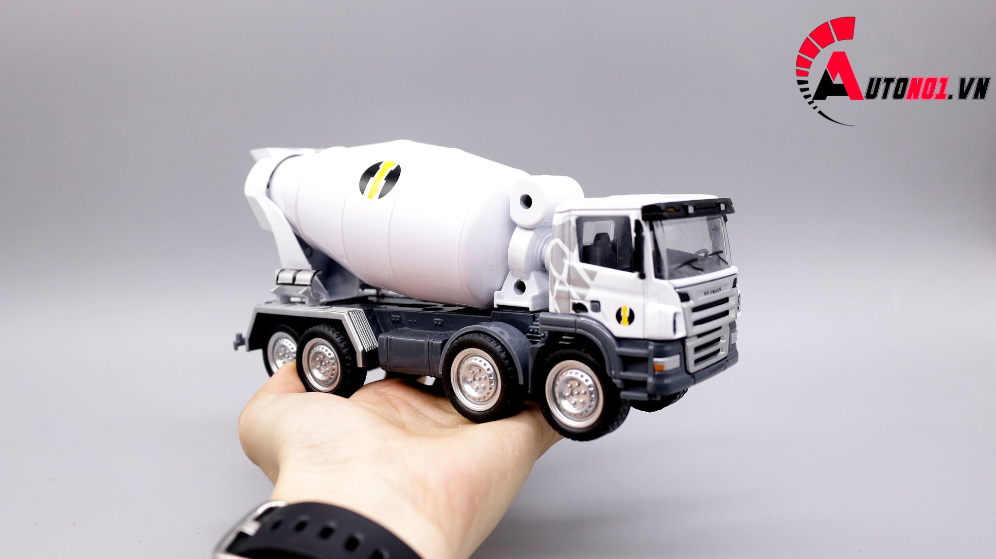  Mô hình xe trộn bê tông white 1:50 hytruck 7601 