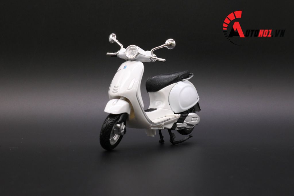 MÔ HÌNH VESPA PRIMAVERA 150 WHITE 1:18 MAISTO 6417