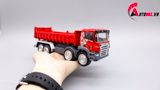  Mô hình xe kim loại xe ben chở cát , đá , than red 1:50 alloy 6095 