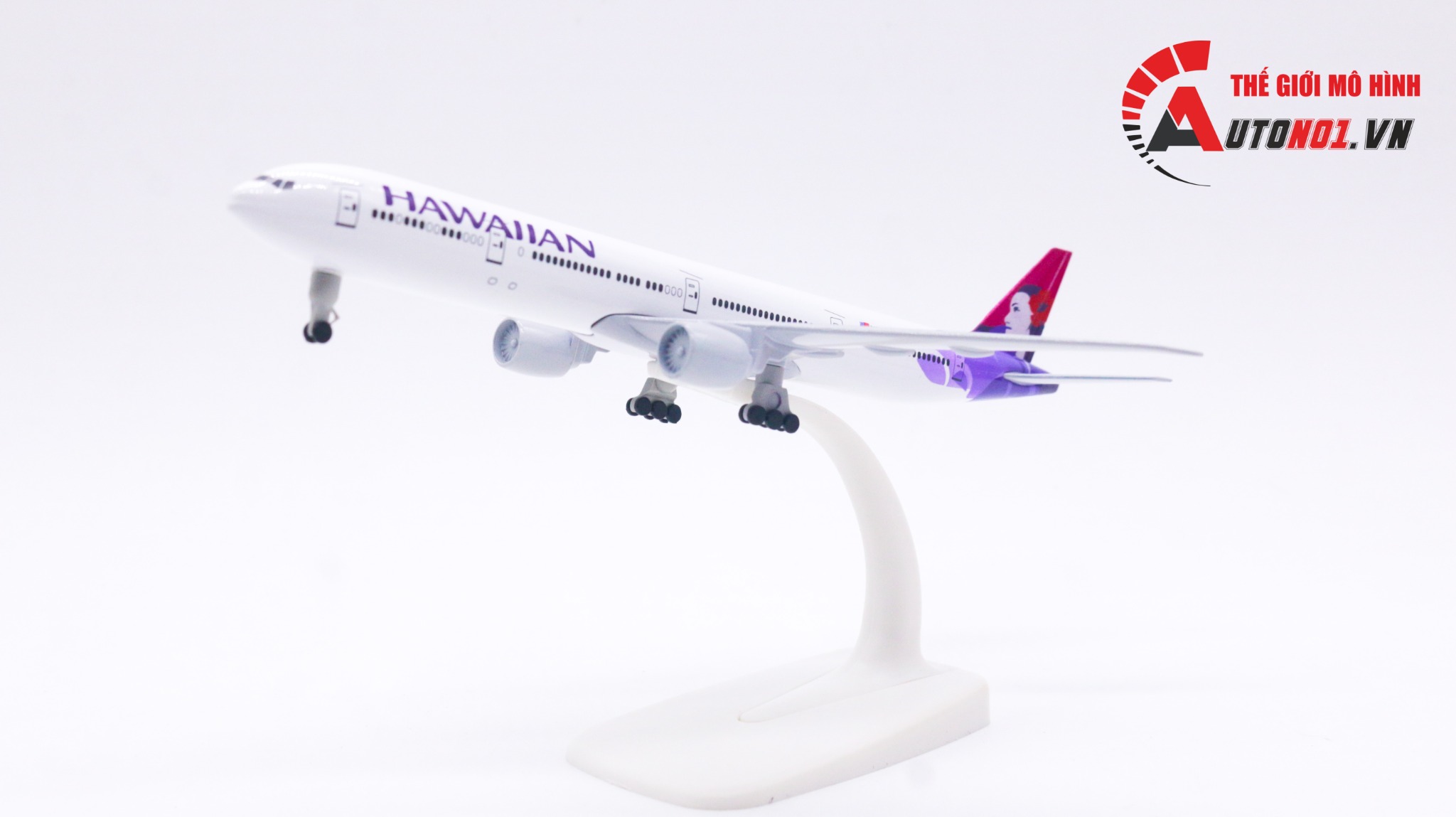  Mô hình máy bay Hawaiian Airlines Boeing B777 có bánh xe 20cm MB20054 