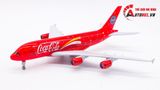  Mô hình máy bay Coca cola Airlines Airbus A380 20cm có bánh xe MB20056 