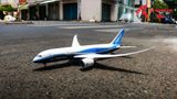  Mô hình máy bay USA Boeing B787 1:160 có đèn led tự động theo tiếng vỗ tay hoặc chạm MB47029 