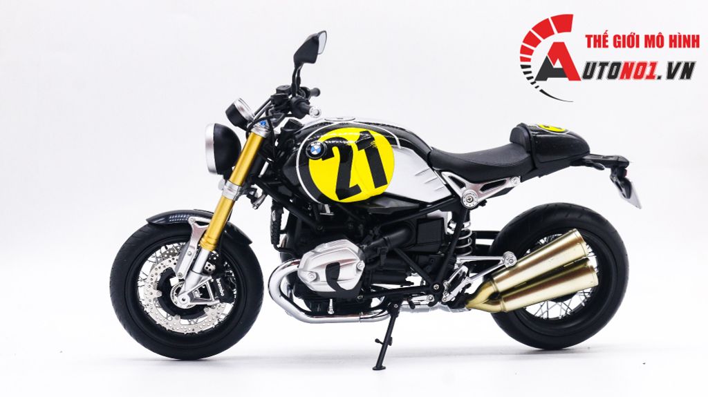 MÔ HÌNH XE CAO CẤP BMW R NINE T NO.21 HOÀN THIỆN 1:9 MENG D230F