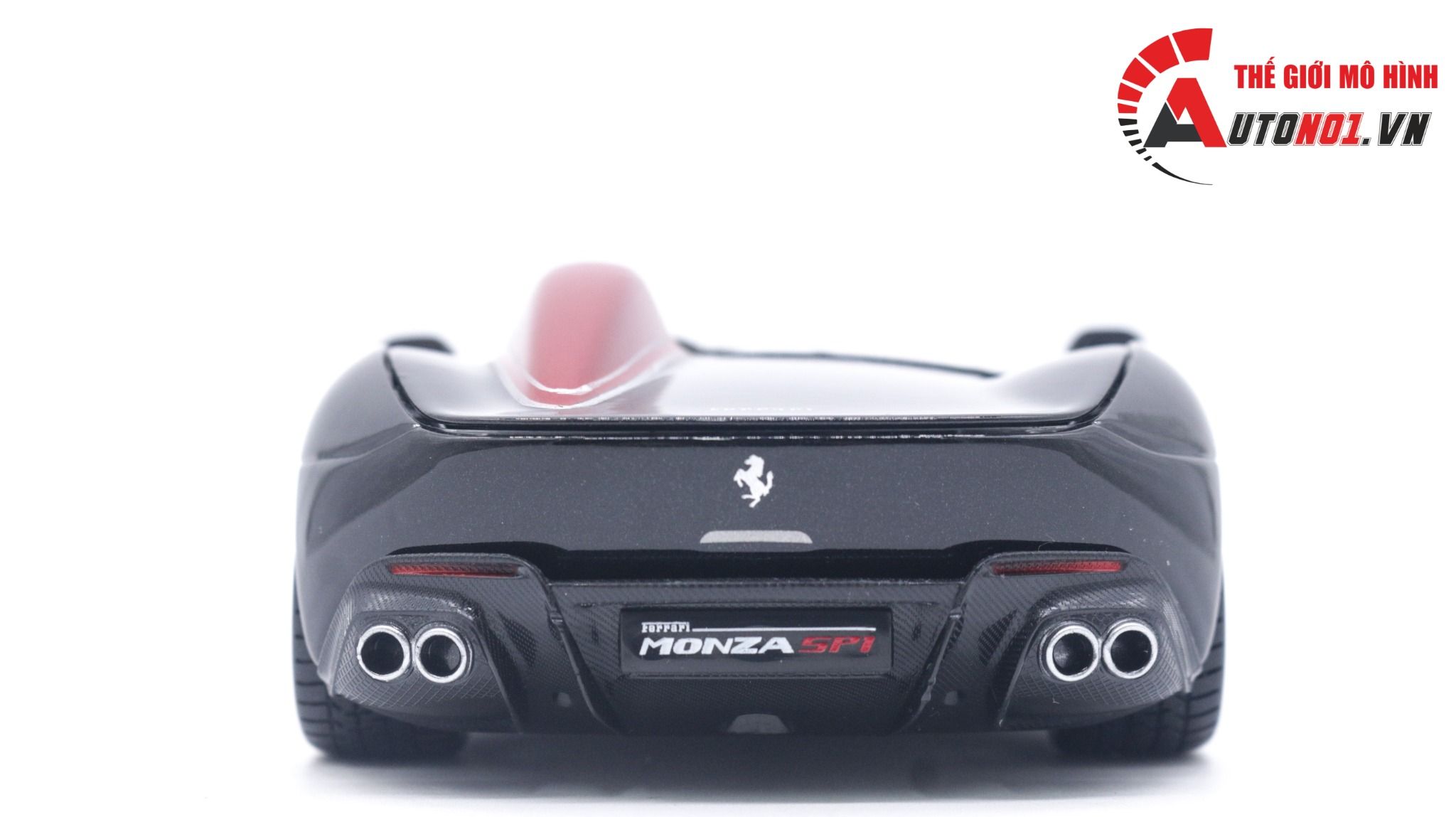  Mô hình xe Ferrari Monza Sp1 Sports 1:24 black Bburago OT037 