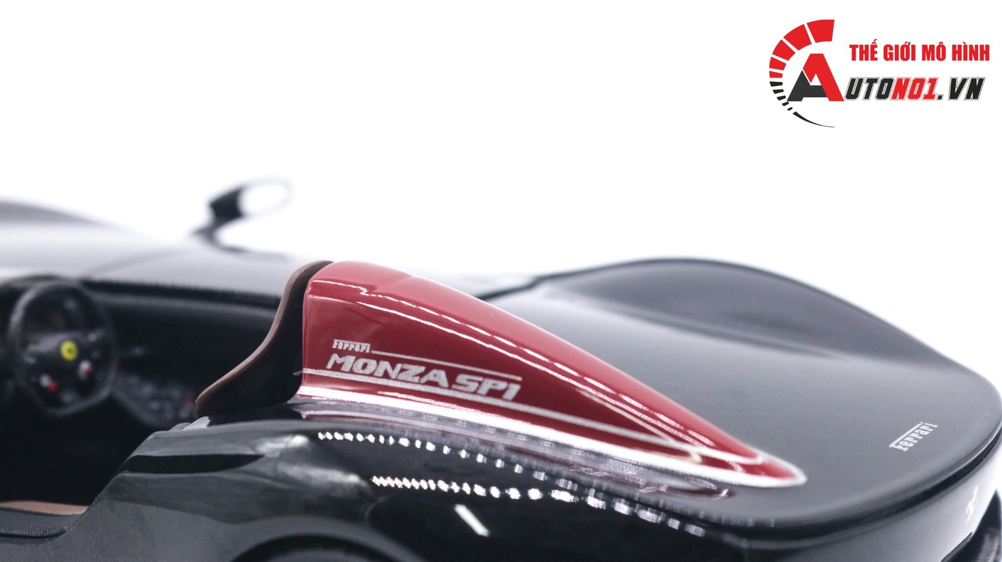  Mô hình xe Ferrari Monza Sp1 Sports 1:24 black Bburago OT037 