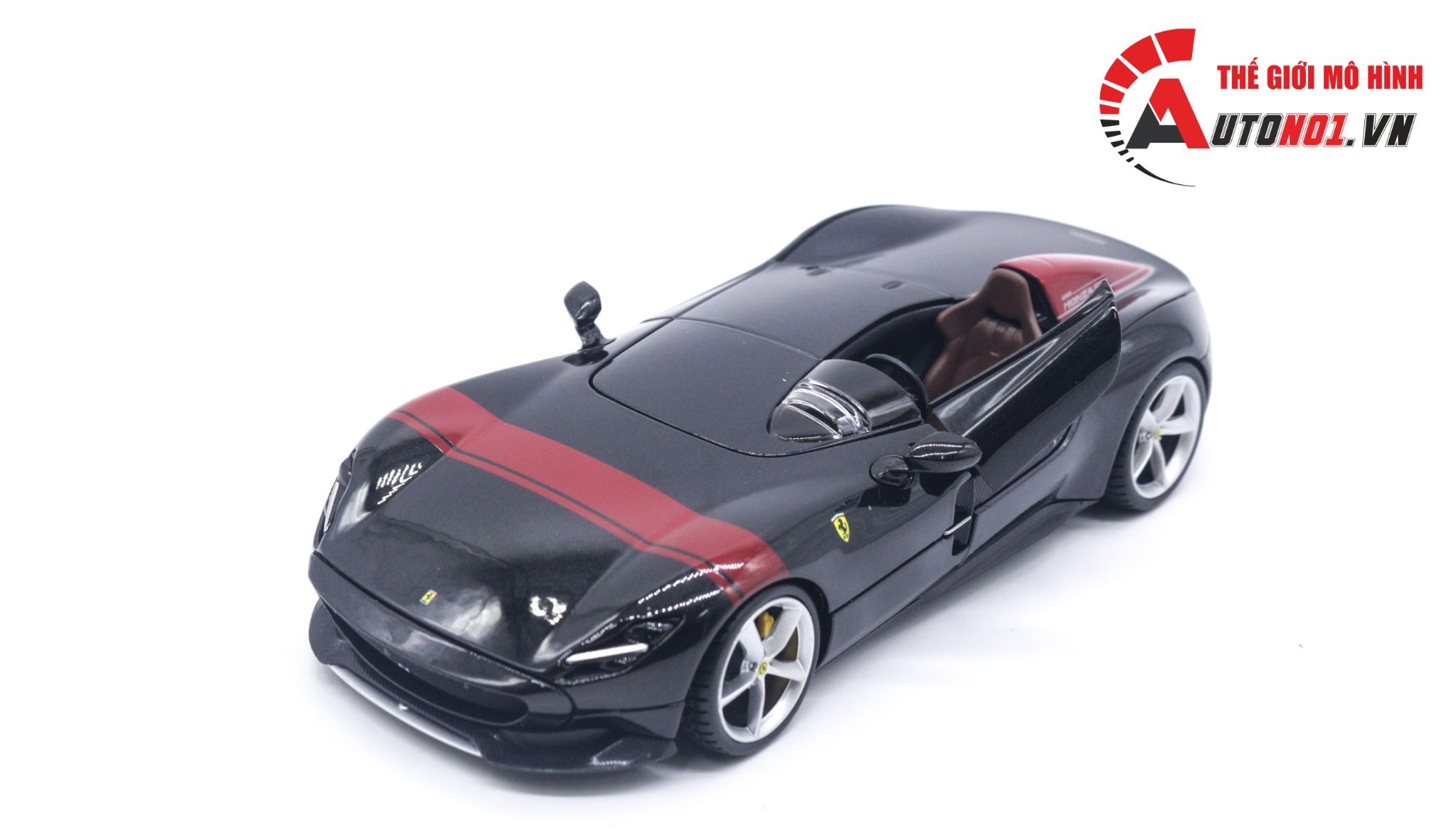  Mô hình xe Ferrari Monza Sp1 Sports 1:24 black Bburago OT037 