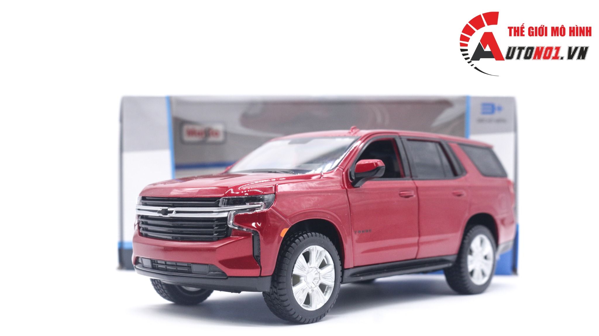  Mô hình xe Chevrolet Tahoe 2021 mở được 2 cửa tỉ lệ 1:26 Maisto OT042 