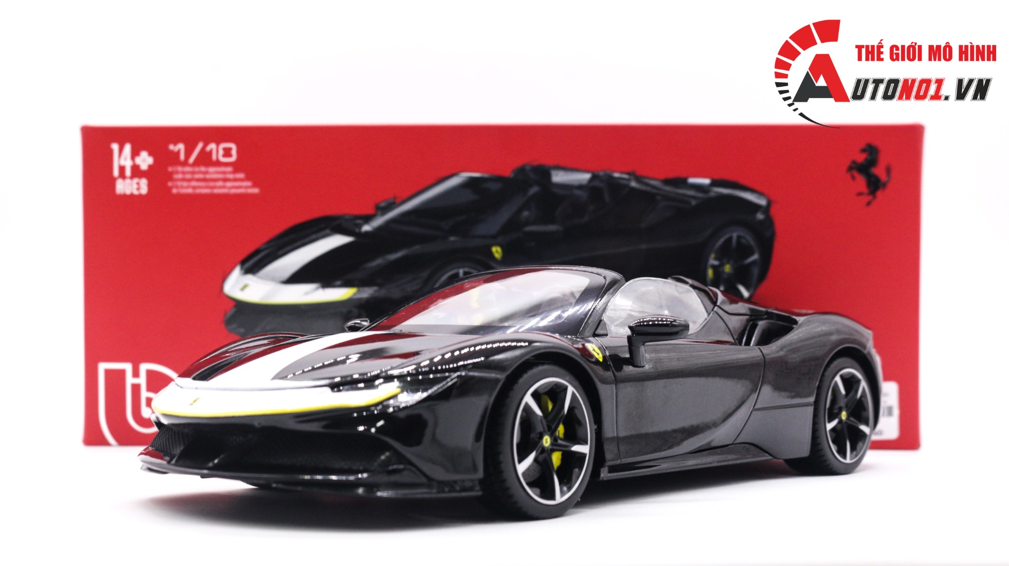  Mô hình xe Ferrari SF90 Spider Assetto Fiorano Signature tỉ lệ 1:18 Bburago OT039 