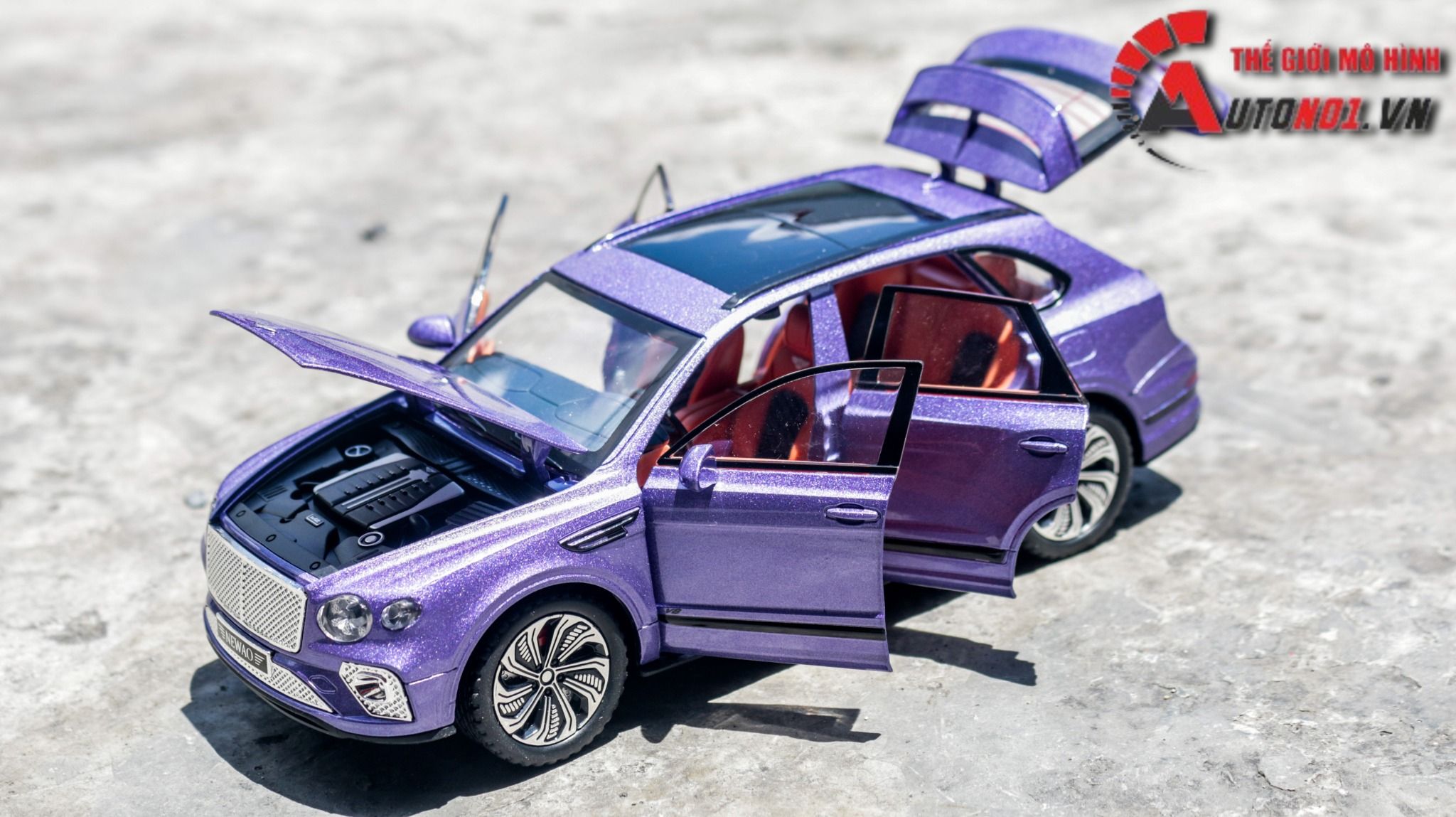  Mô hình xe Bentley Bentayga 2020 đánh lái được tỉ lệ 1:24 Newao OT457 