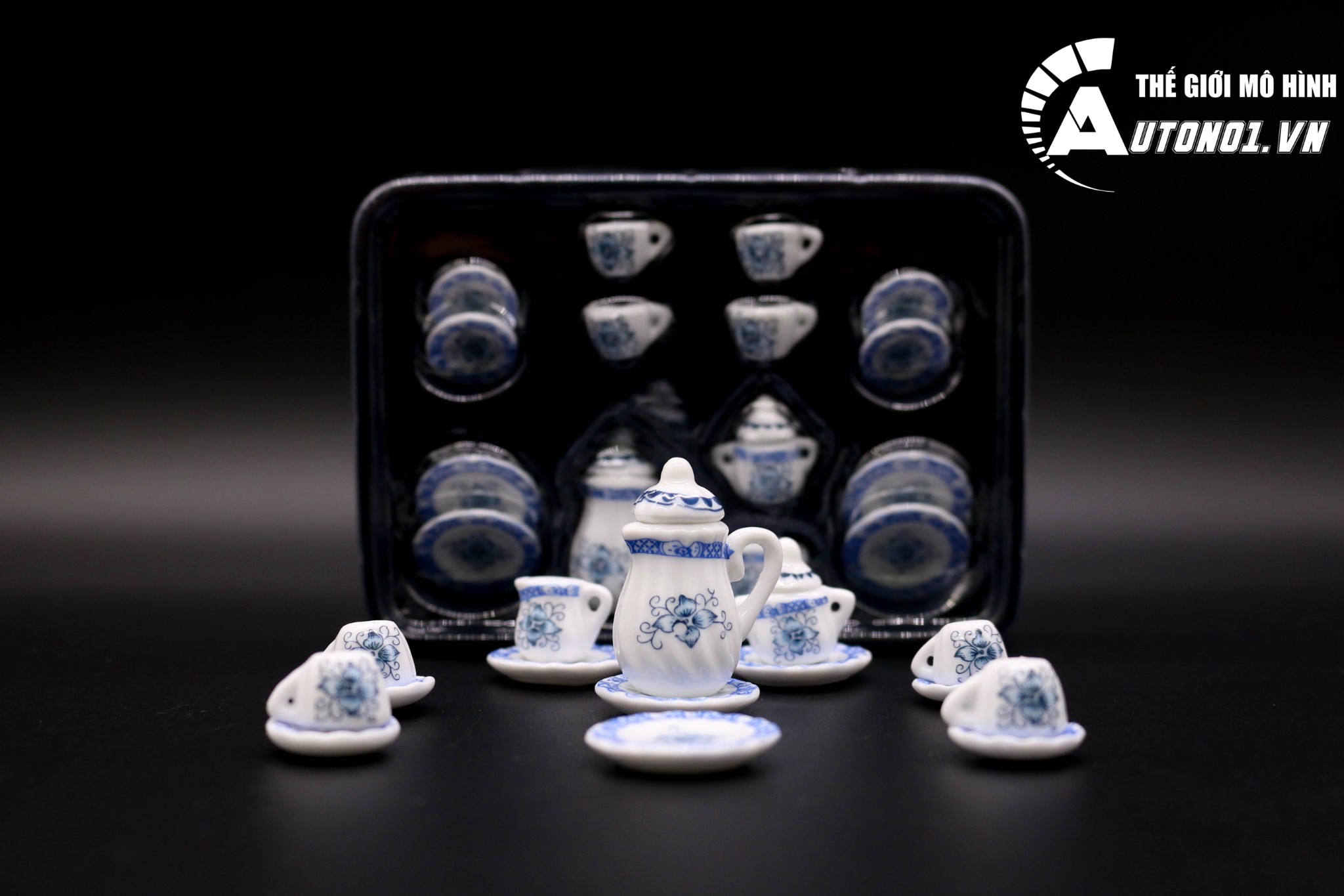 MÔ HÌNH DECOR BỘ TÁCH TRÀ 5438