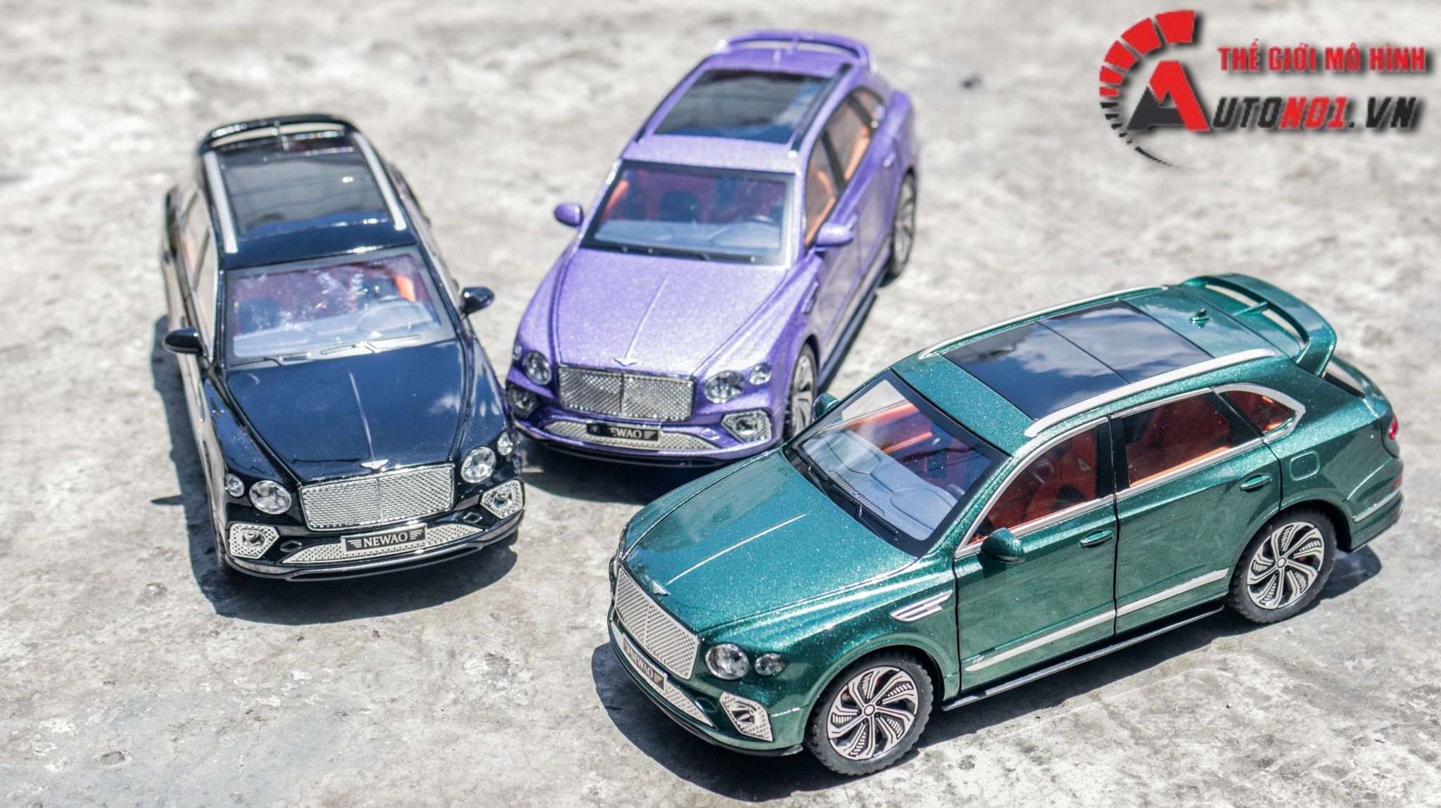  Mô hình xe Bentley Bentayga 2020 đánh lái được tỉ lệ 1:24 Newao OT457 