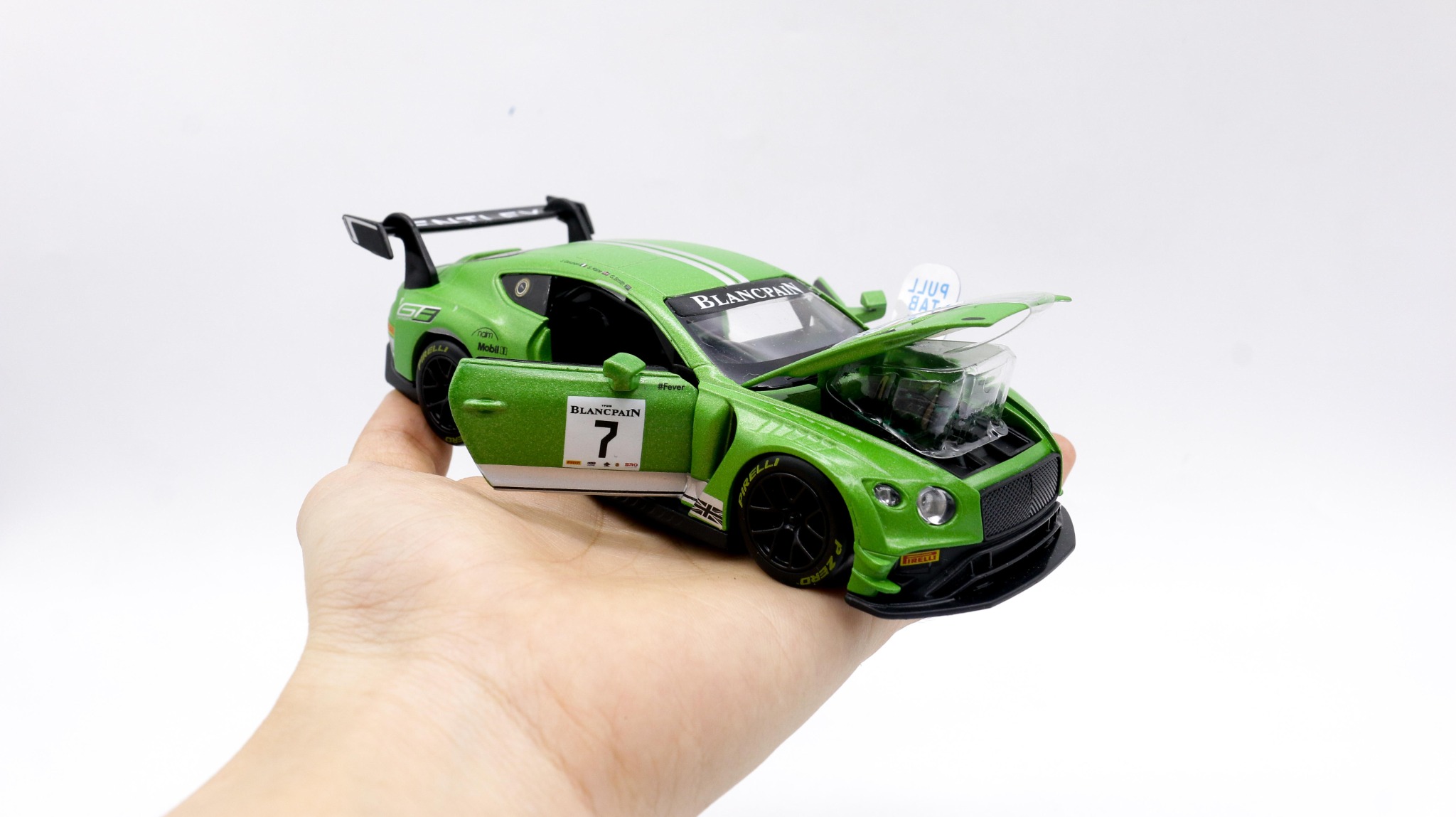 MÔ HÌNH XE Ô TÔ BENTLEY CONTINENTAL GT3 GREEN 1:32 DTM 7169