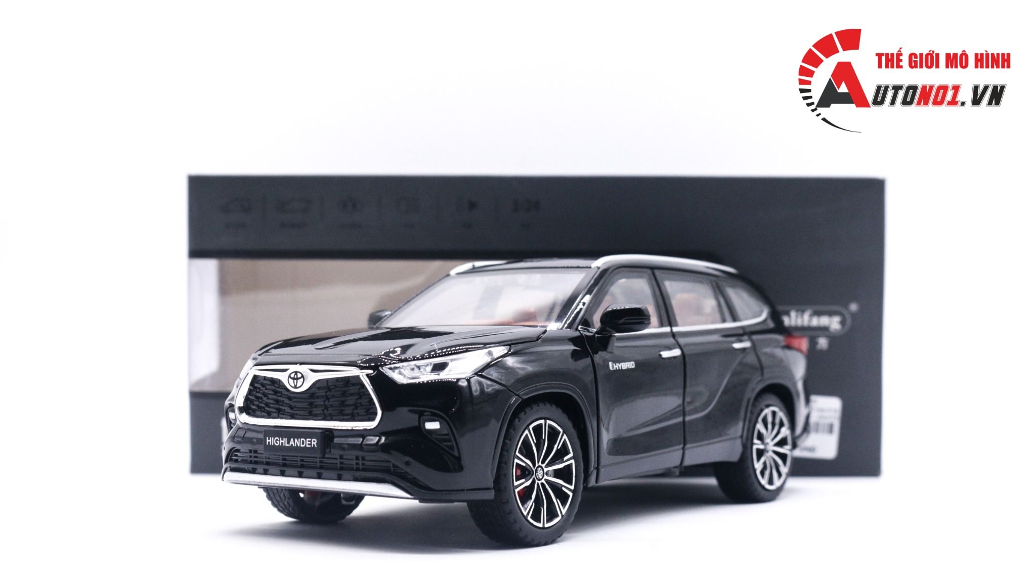  Mô hình xe Toyota Highlander đánh lái được full open tỉ lệ 1:24 Jinlifang OT045 