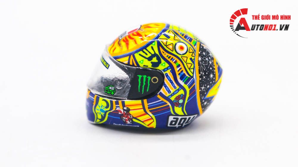  Nón mô hình fullface rossi agv 46 hoàn thiện 1:12 5835 