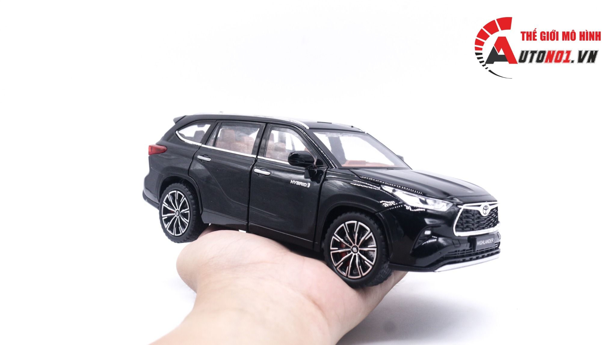  Mô hình xe Toyota Highlander đánh lái được full open tỉ lệ 1:24 Jinlifang OT045 