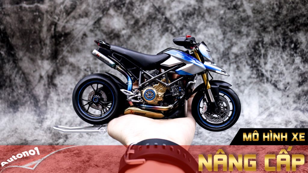 MÔ HÌNH XE ĐỘ HYPERMOTARD CUSTOM 1:12 TAMIYA D021