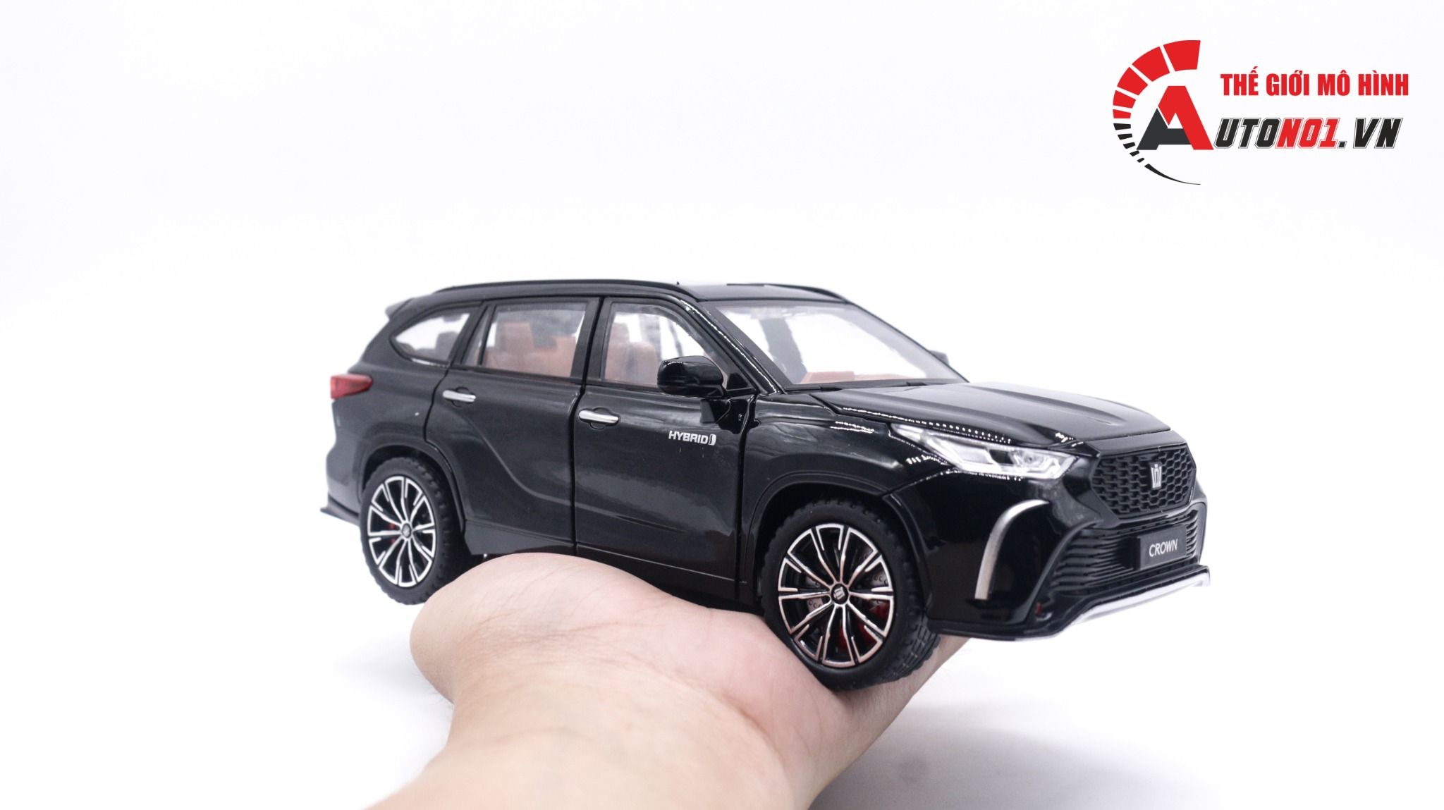  Mô hình xe Toyota Crown đánh lái được, full open tỉ lệ 1:24 Jinlifang OT046 