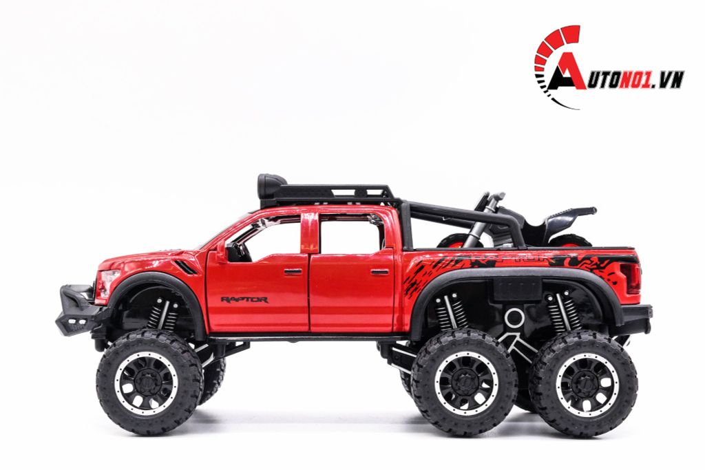 MÔ HÌNH XE FORD BEAST RAPTOR F150 OFFROAD RED 1:32 CHE ZHI 