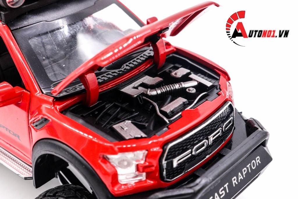 MÔ HÌNH XE FORD BEAST RAPTOR F150 OFFROAD RED 1:32 CHE ZHI 