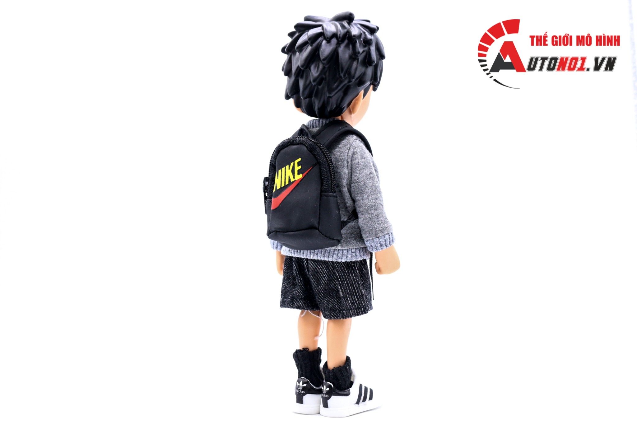  Mô hình nhân vật One Piece Luffy Kid Hàng Hiệu - Nike Gray 22cm 6868 