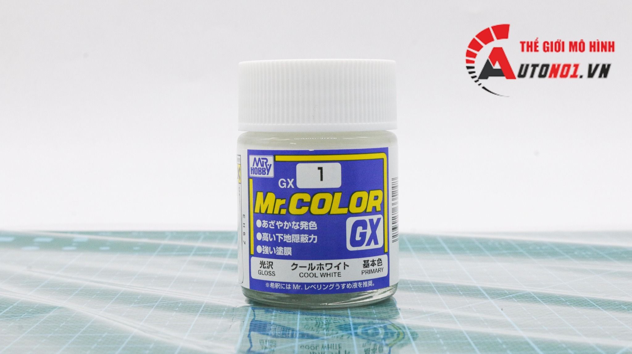  Lacquer gx1 cool white gloss sơn mô hình màu trắng 18ml Mr.Hobby GX1 