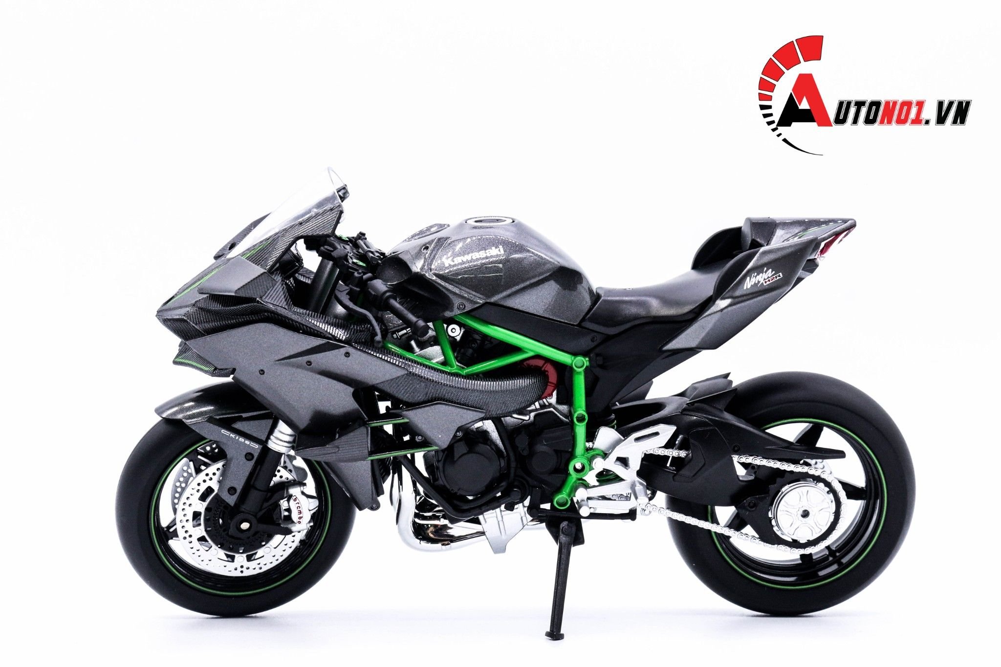  Mô hình xe Kawasaki Ninja H2R 1:12 Aoshima 2687 