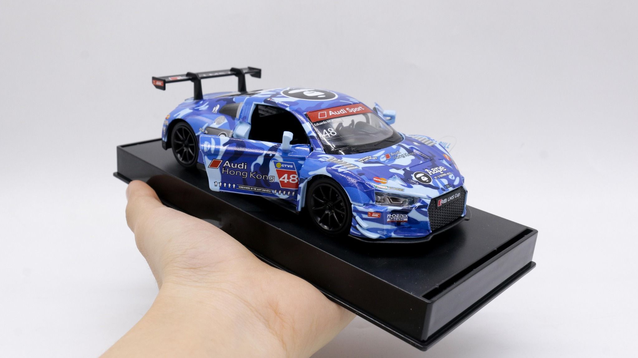  Mô hình xe Audi R8 Lms Gt3 Hong Kong Cup 2019 #48 1:32 Makeda 7784 