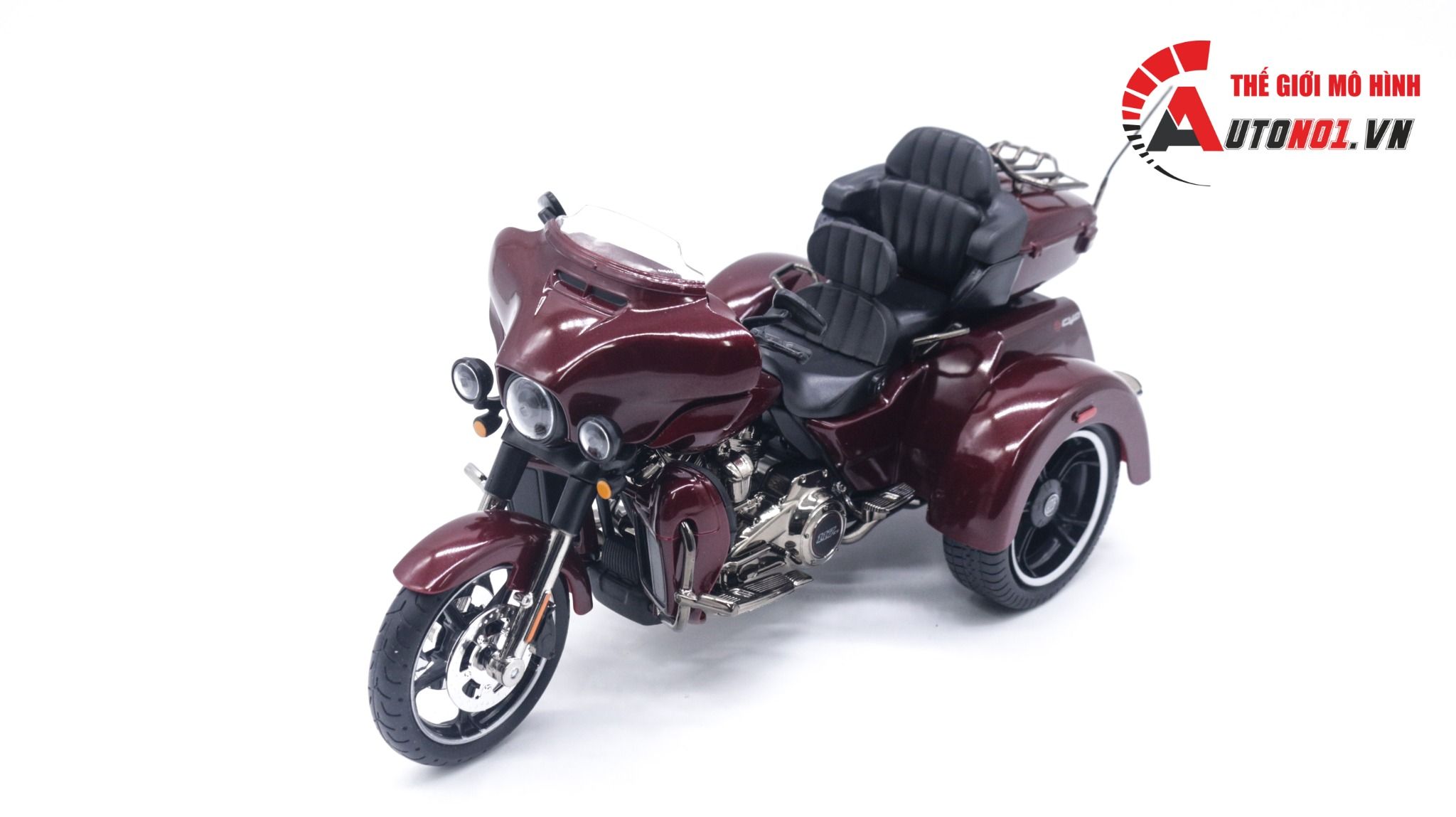  Mô hình xe Harley Davidson CVO TRI GLIDE 2021 Met Red 1:12 Maisto MT013 