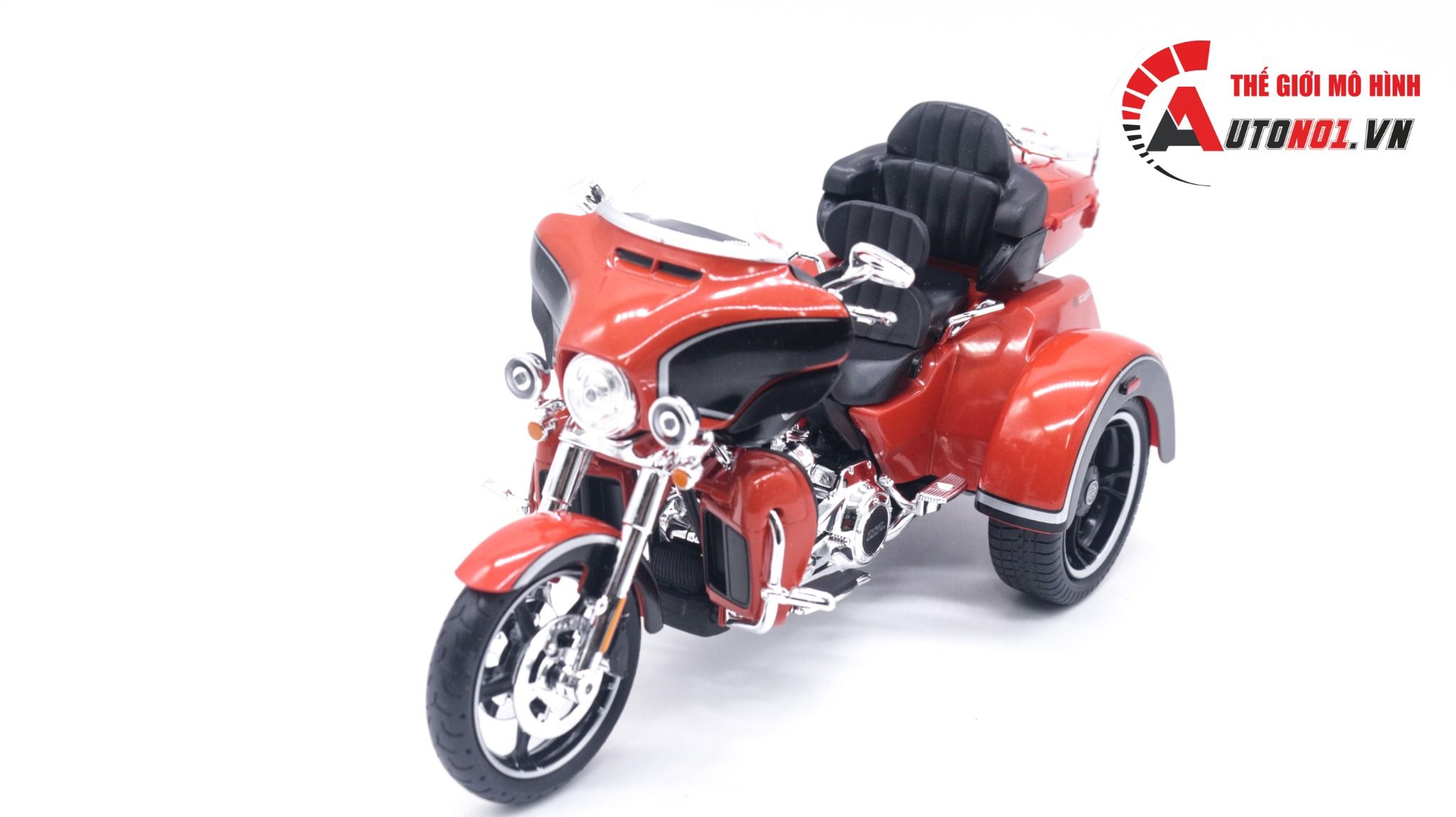  Mô hình xe Harley Davidson CVO TRI GLIDE 2021 Met Orange 1:12 Maisto MT014 