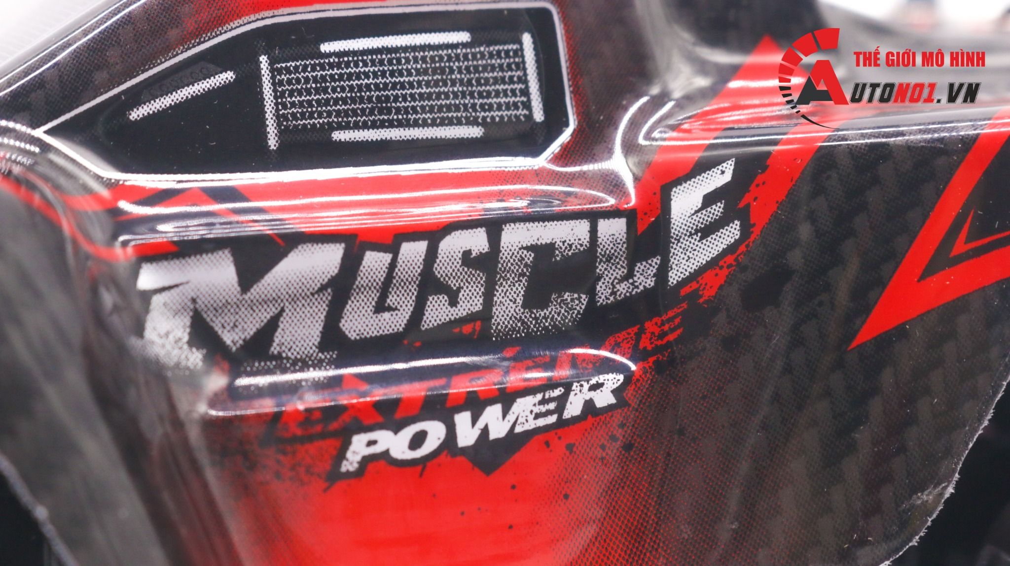  Mô hình xe điều khiển địa hình Muscle Extreme power red tỉ lệ 1:18 Deer man DK004 