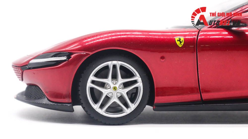  Mô hình xe Ferrari Roma Bản đánh lái được 1:24 Bburago 7881 