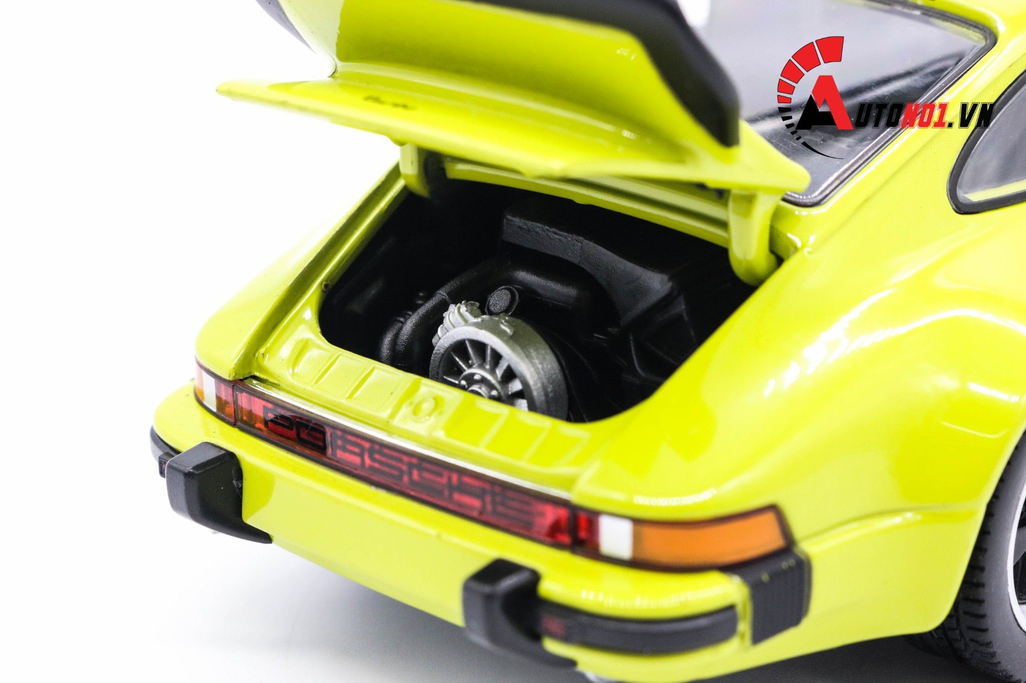  MÔ HÌNH PORSCHE 911R TURBO 1974 GREEN 1:24 WELLY 6009 