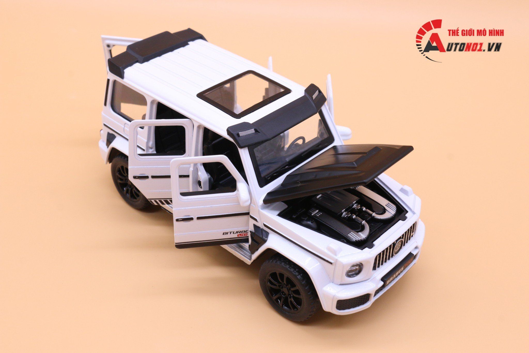  Mô hình xe Mercedes-benz Brabus G700 tỉ lệ 1:32 JIiaye model VB32523 3680 