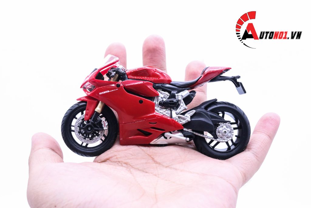 MÔ HÌNH DUCATI 1199 PANIGALE RED 1:18 MAISTO 3491