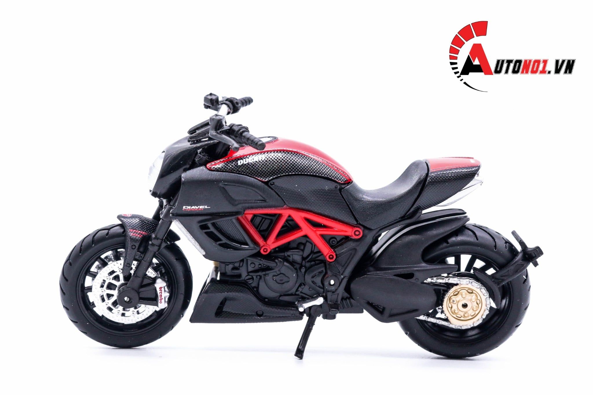  Mô hình xe mô tô Ducati Diavel Carbon tỉ lệ 1:18 Maisto MT18054 