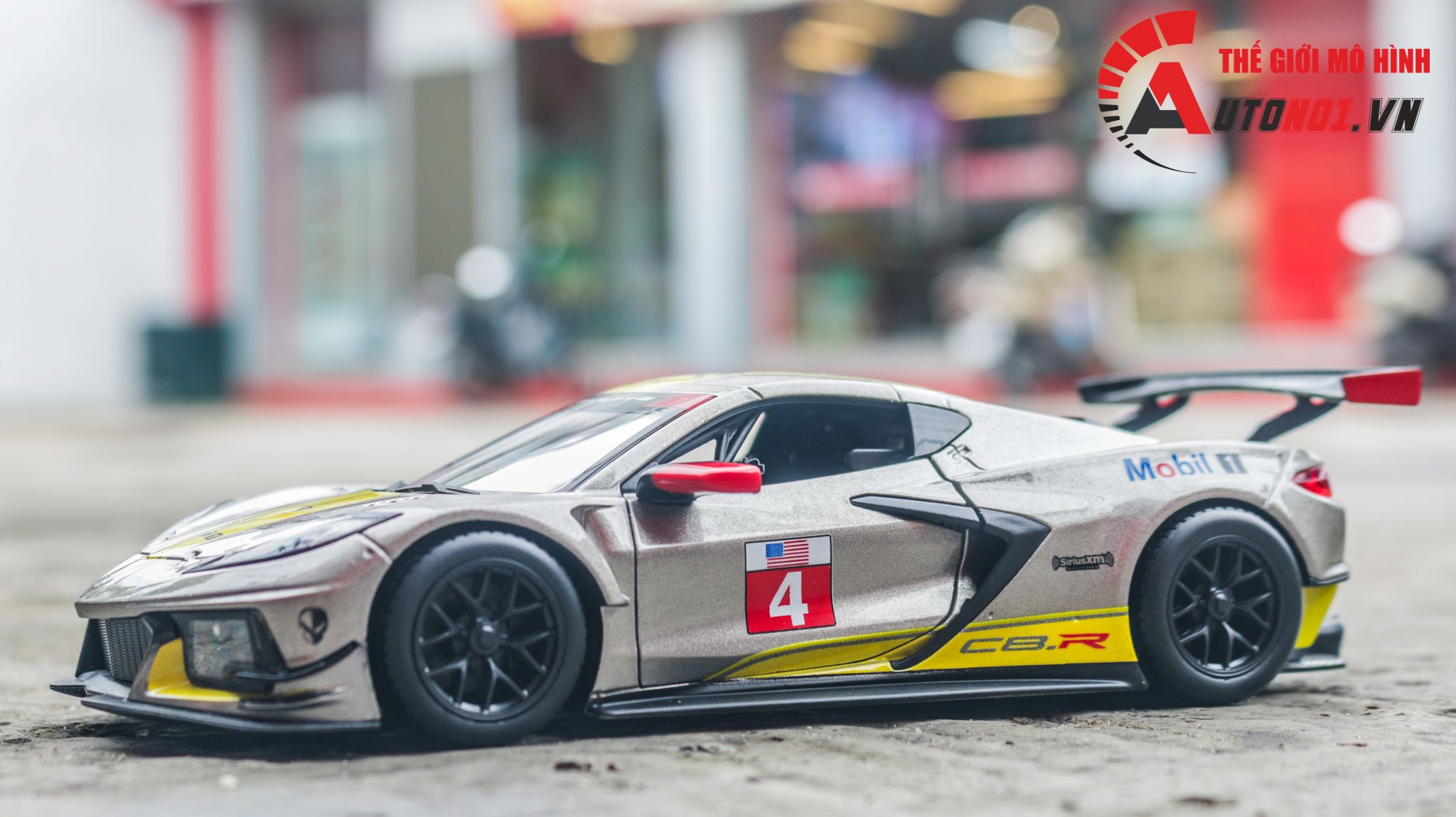  Mô hình xe ô tô Chevrolet Corvette C8 R 2020 tỉ lệ 1:24 BBurago OT252 