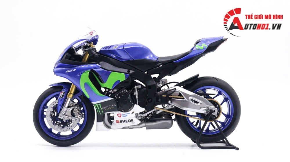  Mô hình xe cao cấp Yamaha Yzf-R1m Valentino Rossi #46 1:12 Tamiya D123h 