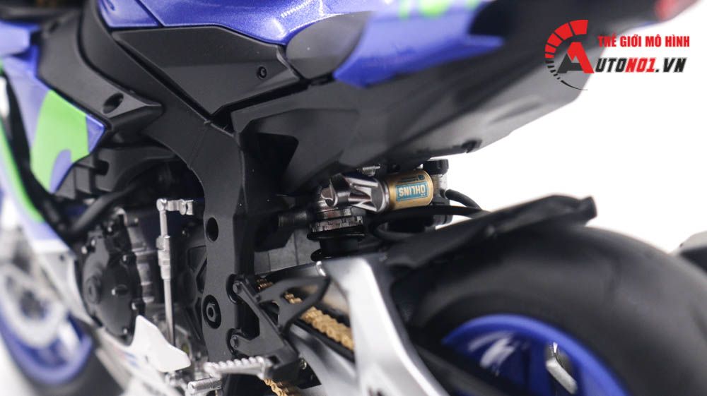  Mô hình xe cao cấp Yamaha Yzf-R1m Valentino Rossi #46 1:12 Tamiya D123h 